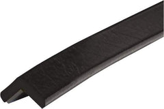 PRO-SAFE - 39" Long, Polyurethane Foam Type E Corner Guard - Black, 1" High x 2" Wide Side - Apex Tool & Supply