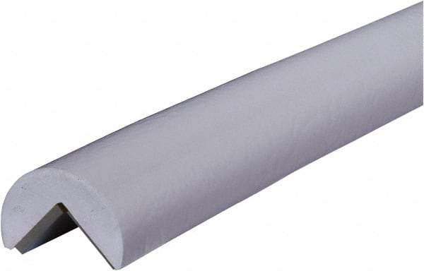 PRO-SAFE - 39" Long, Polyurethane Foam Type A Corner Guard - White, 1" High x 2" Wide Side - Apex Tool & Supply