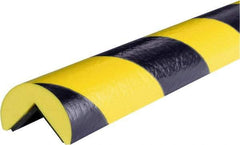 PRO-SAFE - 39" Long, Polyurethane Foam Type A Corner Guard - Black/Yellow, 1" High x 2" Wide Side - Apex Tool & Supply