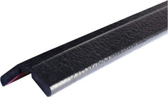 PRO-SAFE - 39" Long, Polyurethane Foam Type W Bumper Guard - Black, 1" High x 2" Wide Side - Apex Tool & Supply