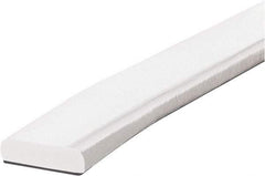 PRO-SAFE - 39" Long, Polyurethane Foam Type F Surface Guard - White, 1" High x 2" Wide Side - Apex Tool & Supply