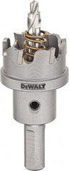 DeWALT - 7/8" Diam, 1/4" Cutting Depth, Hole Saw - Carbide-Tipped Saw, Toothed Edge - Apex Tool & Supply
