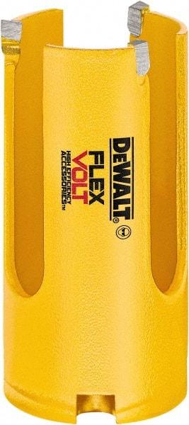 DeWALT - 1-3/8" Diam, 2" Cutting Depth, Hole Saw - Carbide-Tipped Saw, Toothed Edge - Apex Tool & Supply