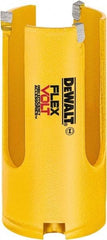 DeWALT - 1-3/8" Diam, 2" Cutting Depth, Hole Saw - Carbide-Tipped Saw, Toothed Edge - Apex Tool & Supply