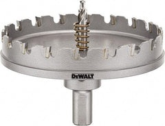DeWALT - 4" Diam, 1/4" Cutting Depth, Hole Saw - Carbide-Tipped Saw, Toothed Edge - Apex Tool & Supply
