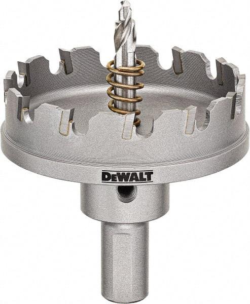 DeWALT - 3-5/8" Diam, 1/4" Cutting Depth, Hole Saw - Carbide-Tipped Saw, Toothed Edge - Apex Tool & Supply