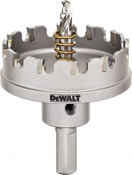 DeWALT - 2-1/4" Diam, 1/4" Cutting Depth, Hole Saw - Carbide-Tipped Saw, Toothed Edge - Apex Tool & Supply