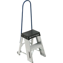 Louisville - 2 Steps, 2' High, 1AA Rating, Aluminum Step Stand - Apex Tool & Supply