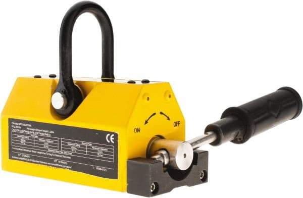 Gibraltar - 250 Lb Load Capacity, Magnetic Lifter - 2-5/8" High x 2-1/2" Wide, 2" Head/Holder Diam, 1 Poles - Apex Tool & Supply