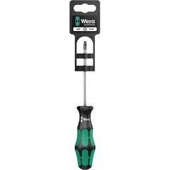 Wera - T15 Torx Driver - 3-1/8" Blade Length, 12-13/64" OAL, Ergonomic Handle, Chrome Plated Steel - Apex Tool & Supply