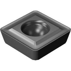 Sandvik Coromant - 8800704 MS Grade N124 Carbide Indexable Drill Insert - Diamond like carbon Finish, Square, 12.65mm Inscribed Circle - Apex Tool & Supply
