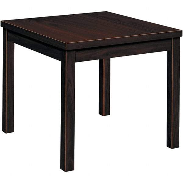 Hon - 20" Long x 24" Wide x 20" High Stationary Reception Table - Mahogany (Color), High Pressure Laminate - Apex Tool & Supply