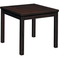 Hon - 20" Long x 24" Wide x 20" High Stationary Reception Table - Mahogany (Color), High Pressure Laminate - Apex Tool & Supply