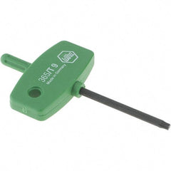 Wiha - T9 Torx Key - Wing Handle, 40mm Length Under Head, 2.9" OAL - Apex Tool & Supply