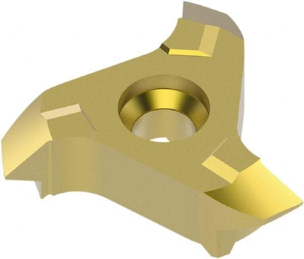 Seco - R335.14217, Internal Partial Profile 60° Threading Insert - 10 to 20mm Ext Pitch, 10 to 20mm Int Pitch, Neutral Insert, TiAlN/TiN Finish, Carbide - Apex Tool & Supply