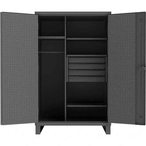 Durham - 3 Shelf 60 Bin Wardrobe Storage Cabinet - Apex Tool & Supply