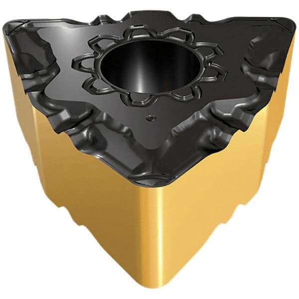 Iscar - WNMG432 F3P Grade IC807 Carbide Turning Insert - TiAlN/TiN Finish, 80° Trigon, 12.7mm Inscr Circle, 4.76mm Thick, 0.8mm Corner Radius - Apex Tool & Supply