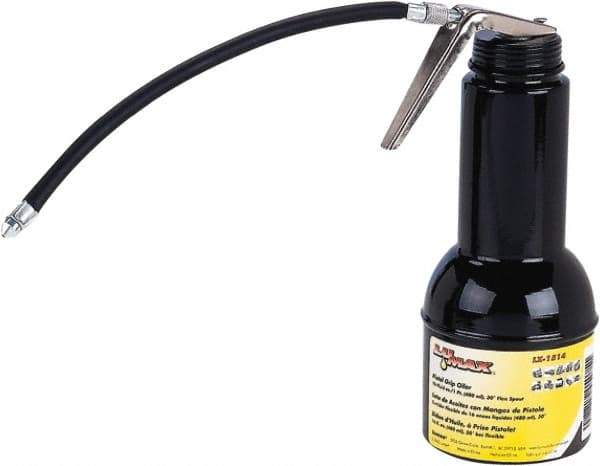 lumax - Flexible Spout, Pistol-Grip Oiler - Steel Pump, Steel Body - Apex Tool & Supply