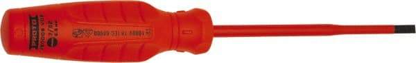 Proto - Insulated, Cabinet & Composite Slotted Screwdriver - Round Shank, Impact & Chemical Resistant Handle - Apex Tool & Supply