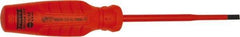 Proto - Insulated, Cabinet & Composite Slotted Screwdriver - Round Shank, Impact & Chemical Resistant Handle - Apex Tool & Supply