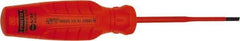 Proto - Insulated, Cabinet & Composite Slotted Screwdriver - Round Shank, Impact & Chemical Resistant Handle - Apex Tool & Supply