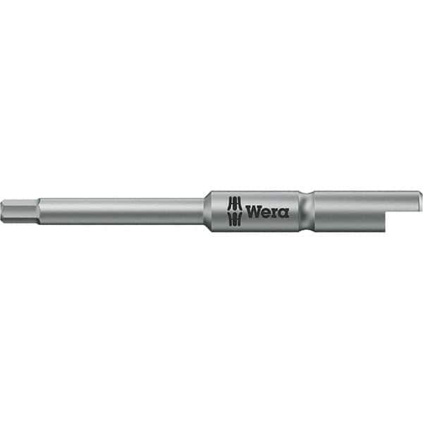 Wera - 2mm Hex Screwdriver Bit - 1/4" Drive, 44mm OAL - Apex Tool & Supply