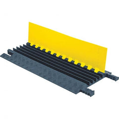 Checkers - On Floor Cable Covers Cover Material: Polyurethane Number of Channels: 5 - Apex Tool & Supply