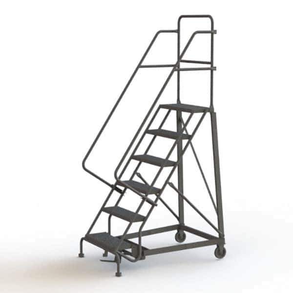 TRI-ARC - Rolling & Wall Mounted Ladders & Platforms Type: Rolling Warehouse Ladder Style: Rolling Safety Ladder - Apex Tool & Supply