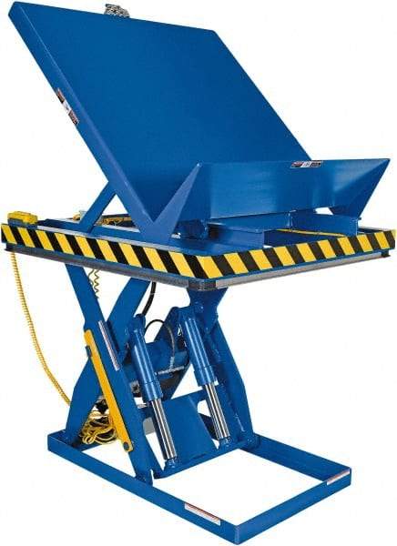 Vestil - 4,000 Lb Capacity Electric Scissor Lift - 11" to 47" Lift Height, 48" Platform Length x 48" Platform Width - Apex Tool & Supply