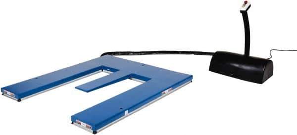 Vestil - 2,000 Lb Capacity Electric Post Electric Pallet Lifter - 3-1/2" to 33-1/2" Lift Height, 55-3/4" Platform Length x 52-1/2" Platform Width - Apex Tool & Supply