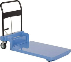 Vestil - 900 Lb Capacity Manual Scissor Lift - 3-1/2" to 24" Lift Height, 35-5/8" Platform Length x 23-3/4" Platform Width - Apex Tool & Supply