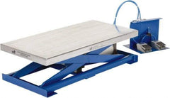 Vestil - 200 Lb Capacity Manual Scissor Lift - 11-1/4" to 29-1/2" Lift Height, 39-1/2" Platform Length x 19-1/2" Platform Width - Apex Tool & Supply