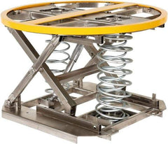 Vestil - 4,500 Lb Capacity Manual Scissor Lift - 9" to 27-3/4" Lift Height, 36-3/4" Platform Length x 36" Platform Width - Apex Tool & Supply
