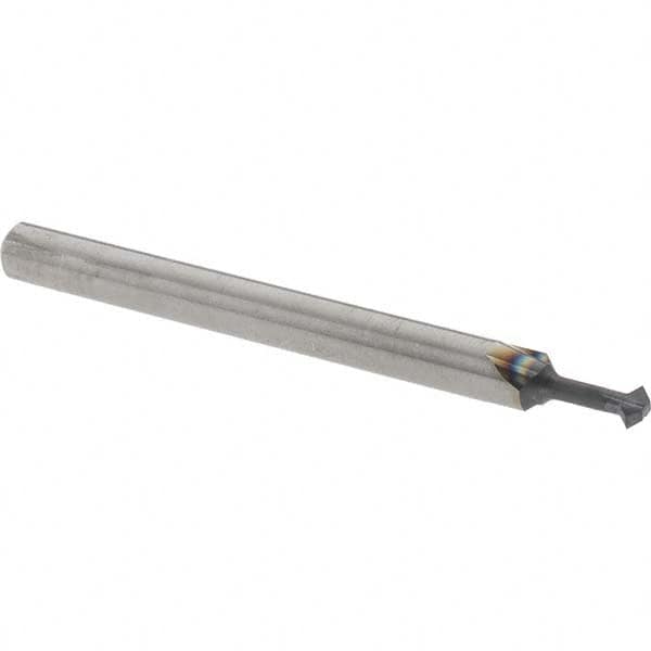 Accupro - 3/32° 3/32" Cut Diam, 0.047" Cut Width, 1/8" Shank, Solid Carbide Double-Angle Cutter - Apex Tool & Supply