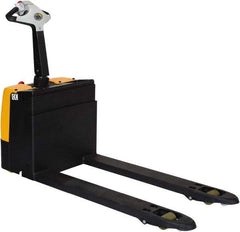Vestil - 3,000 Lb Capacity, 7.8" Lift Electric Pallet Truck - 3.11" Min Lift Height, 47" Fork Length x 5-57/64" Fork Width, 25" Overall Width - Apex Tool & Supply