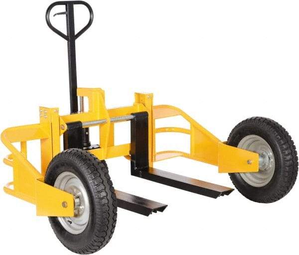 Vestil - 2,500 Lb Capacity, 9" Lift Industrial Pallet Truck - 3" Min Lift Height, 32" Fork Length x 4-3/4" Fork Width, 64" Overall Width - Apex Tool & Supply