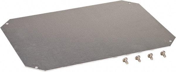 Fibox - Electrical Enclosure Galvanized Steel Mounting Plate - For Use with ARCA IEC - Apex Tool & Supply