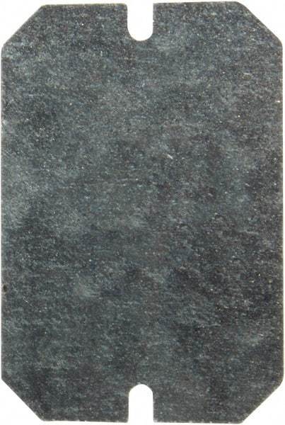 Fibox - 5.8" OAW x 8.8" OAH Electrical Enclosure Back Panel - 10" x 7.1" Box, Steel, Use with MNX Series - Apex Tool & Supply