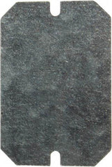 Fibox - 5.8" OAW x 8.8" OAH Electrical Enclosure Back Panel - 10" x 7.1" Box, Steel, Use with MNX Series - Apex Tool & Supply