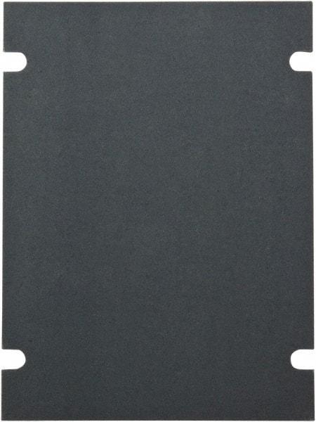 Fibox - 13.3" OAW x 5.8" OAH Electrical Enclosure Back Panel - 13.3" x 5.8" Box, Steel, Use with SOLID Series - Apex Tool & Supply