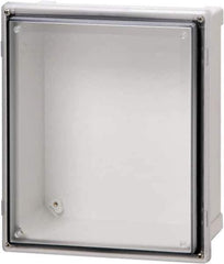 Fibox - Polycarbonate Standard Enclosure Hinge Cover - NEMA 4, 4X, 6, 6P, 12, 13, 10" Wide x 12" High x 6" Deep, Impact, Moisture & Corrosion Resistant, Dirt-tight & Dust-tight - Apex Tool & Supply