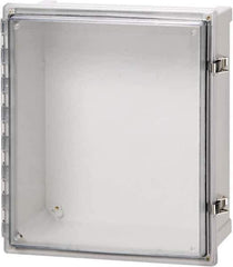 Fibox - Polycarbonate Standard Enclosure Hinge Cover - NEMA 4, 4X, 6, 6P, 12, 13, 6" Wide x 6" High x 4" Deep, Impact, Moisture & Corrosion Resistant, Dirt-tight & Dust-tight - Apex Tool & Supply