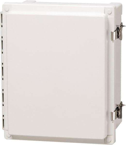 Fibox - Polycarbonate Standard Enclosure Hinge Cover - NEMA 4, 4X, 6, 6P, 12, 13, 24" Wide x 24" High x 10" Deep, Impact, Moisture & Corrosion Resistant, Dirt-tight & Dust-tight - Apex Tool & Supply