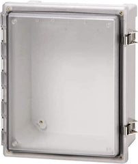 Fibox - Polycarbonate Standard Enclosure Hinge Cover - NEMA 4, 4X, 6, 6P, 12, 13, 16" Wide x 18" High x 10" Deep, Impact, Moisture & Corrosion Resistant, Dirt-tight & Dust-tight - Apex Tool & Supply