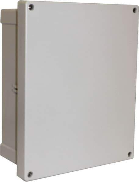 Fibox - Polycarbonate Standard Enclosure Screw Flat Cover - NEMA 4, 4X, 6, 6P, 12, 13, 10" Wide x 12" High x 5" Deep, Impact, Moisture & Corrosion Resistant, Dirt-tight & Dust-tight - Apex Tool & Supply