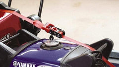 Erickson Manufacturing - 8' Long x 1-1/4" Wide, 2,000 Lb Basket Capacity, Polyester Web Sling - Red - Apex Tool & Supply