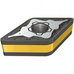Iscar - DNMG443 M3P Grade IC807 Carbide Turning Insert - TiAlN/TiN Finish, 55° Diamond, 12.7mm Inscr Circle, 6.35mm Thick, 1.2mm Corner Radius - Apex Tool & Supply