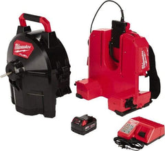 Milwaukee Tool - 18V Battery Battery Drain Cleaning Machine - For 1-1/4" to 4" Pipe, 75' Cable - Apex Tool & Supply