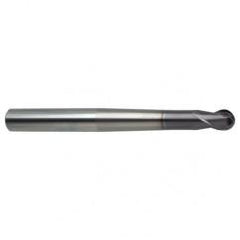 2mm Dia. - 80mm OAL 2 FL 30 Helix Firex Carbide Ball Nose End Mill - Apex Tool & Supply