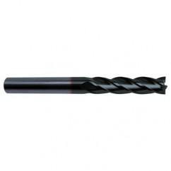 3/8 Dia. x 4 Overall Length 4-Flute Square End Solid Carbide SE End Mill-Round Shank-Center Cut-Super-A - Apex Tool & Supply